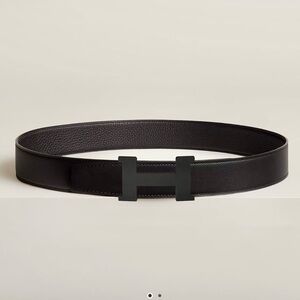 Hermes Constance belt black buckle & Reversible leather strap 38 mm 107 cm